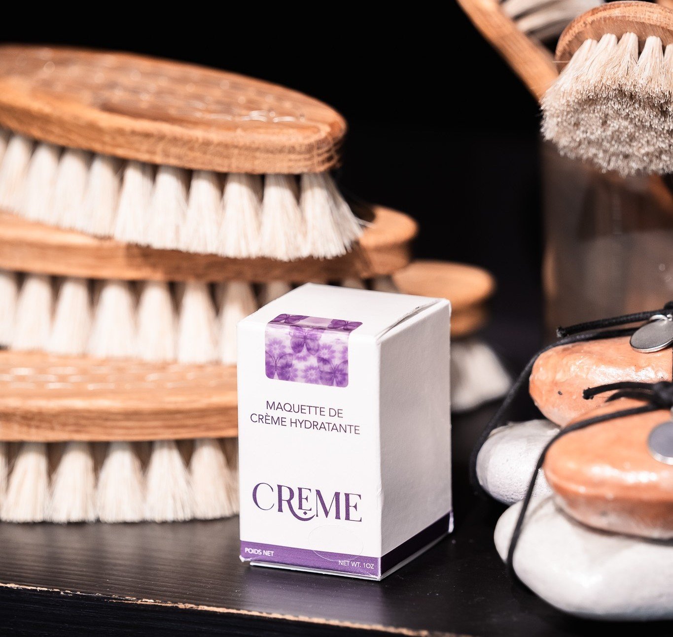 The PROFOUND® FLEX tamper-evident label, shown on beauty product packaging.
