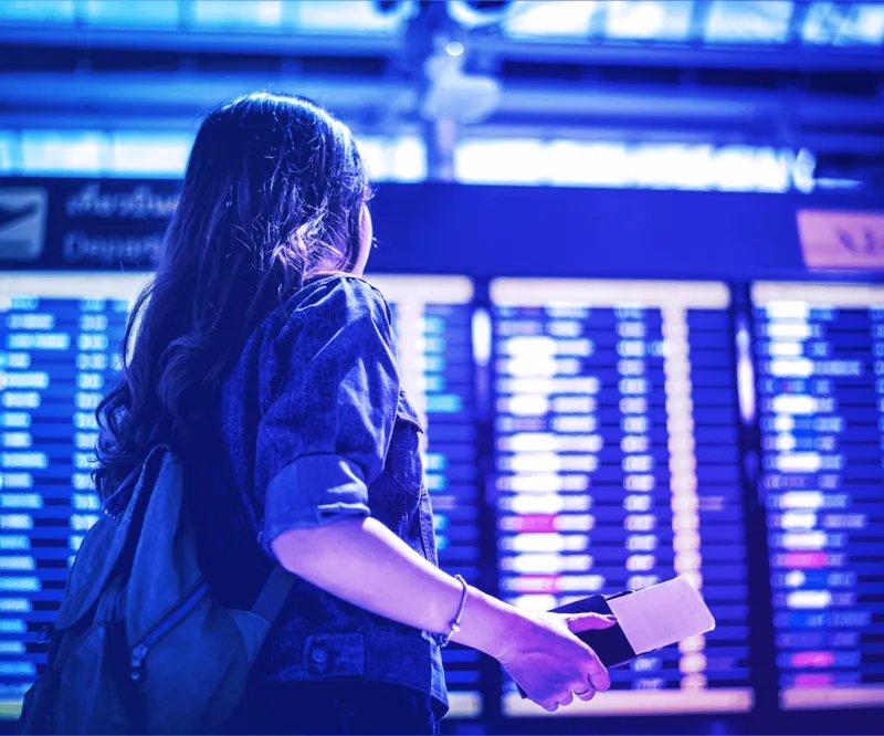 Person looking at screen